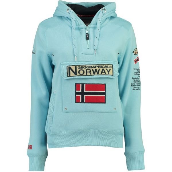 Geographical Norway Sudadera De Mujer Gymclass Azul Cielo Blue