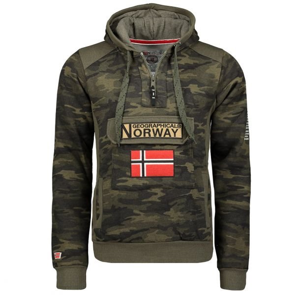 Geographical Norway Sudadera De Niños Gymclass Verde Camo Camo